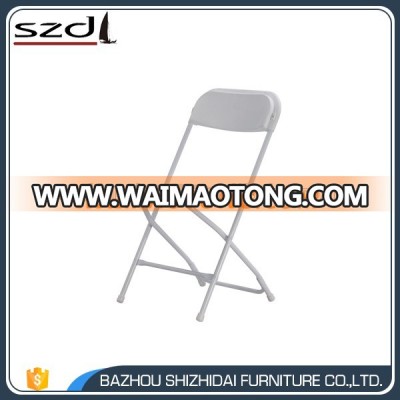 10 Stacking Chairs Easy Storage Strong Portable White Used Wedding Wholesale Metal Folding Chairs SD-19