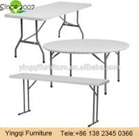 Used Adjustable Plastic Folding Tables for Sale