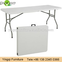 Used 6ft Rectangular Plastic Fold In Half Tables