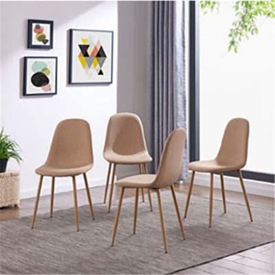 cheap price hot sale home furniture modern velvet fabric dining chair with metal legs