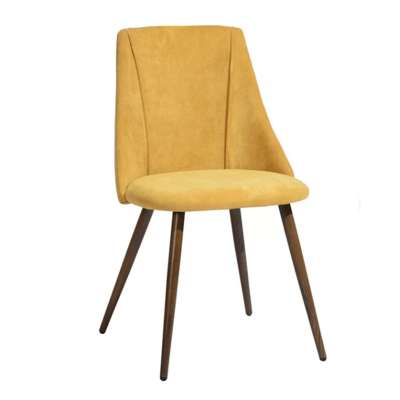 2019 hot sale home furniture creative classic design many colors optional comfortable nordic fabric dining chair with metal legs