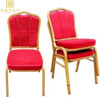 Wholesale hotel fancy dining furniture gold color used banquet wedding chairs for sale