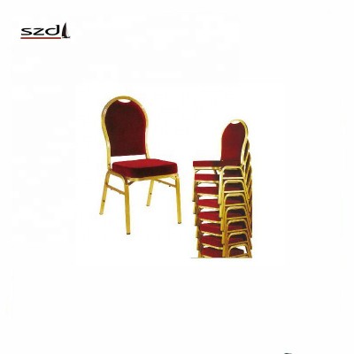 Red metal frame wedding hotel banquet chair SDB-226