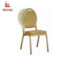 China wholesale chair modern swing banquet chair dining furniture gold color used banquet wedding chairs for sale