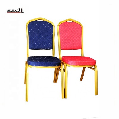 Hotel Wedding leather/frabic Dining Chair King Golden Chair SDB-206